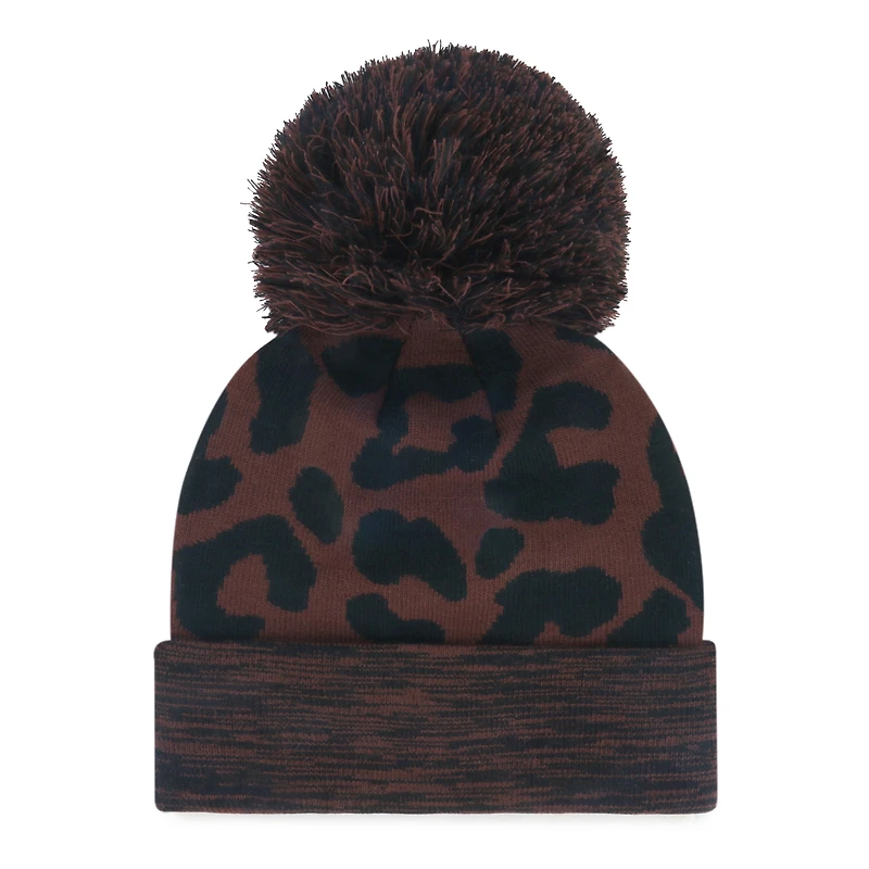 Bonnet en tricot à revers et pompon Boston Red Sox marron '47 pour femme