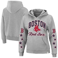 Sweat à capuche Boston Red Sox grande taille gris chiné '47 pour femme avec motif œil étoilé