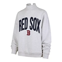 Sweat-shirt à col montant Subtle Muse gris chiné pour femme, modèle 47 des Boston Red Sox