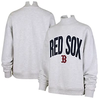 Sweat-shirt à col montant Subtle Muse gris chiné pour femme, modèle 47 des Boston Red Sox