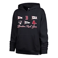 Women's '47  Navy Boston Red Sox Bow & Banners Naomi Hoodie