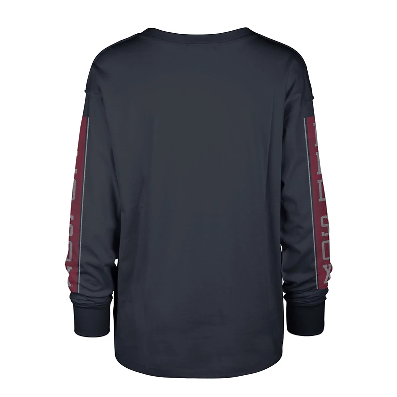Women's '47 Navy Boston Red Sox Statement Long Sleeve T-Shirt
