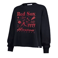 Women's '47  Navy Boston Red Sox Team Collage Sydney Long Sleeve T-Shirt