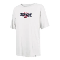 T-shirt Sadie pour femme, motif nœud papillon et bannière des Red Sox de Boston, année 47