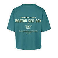 Women's '47  Teal Boston Red Sox Contemporary Basics Leon City T-Shirt