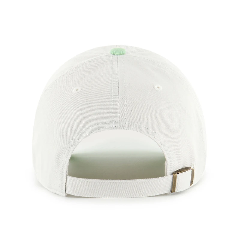 Women's '47 White/Green Boston Red Sox Gelato Two-Tone Clean Up Adjustable Hat