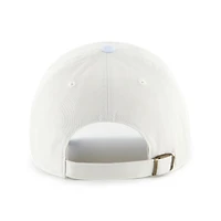 Women's '47 White/Light Blue Boston Red Sox Gelato Two-Tone Clean Up Adjustable Hat