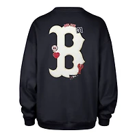 Women's '47 x Stoney Clover Lane Navy Boston Red Sox Oversized Sweatshirt