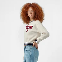 Women's Champion  Cream Boston Red Sox Reverse Weave Sweatshirt