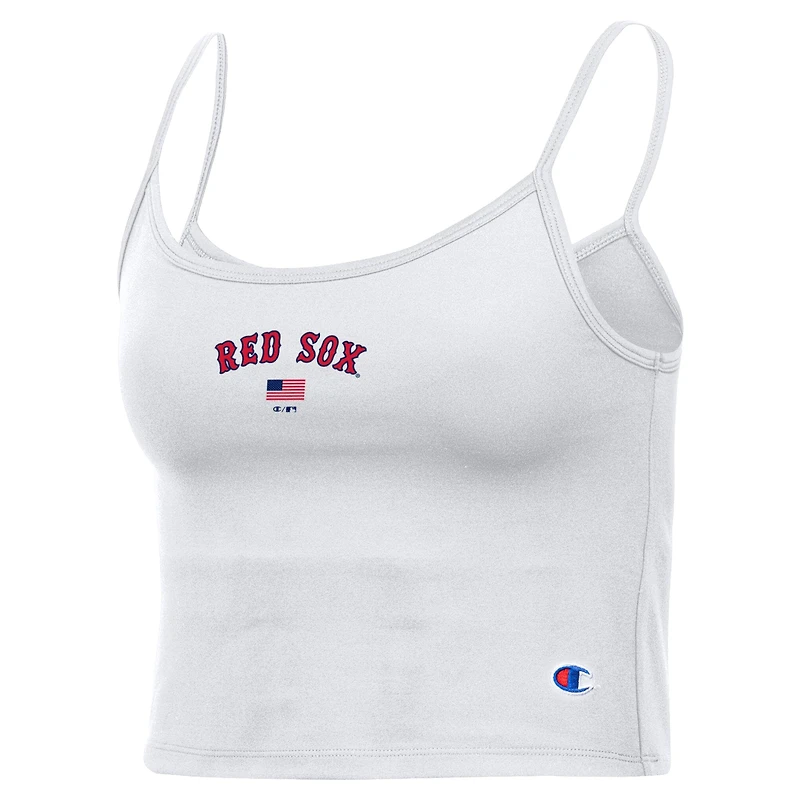 Débardeur Champion White Boston Red Sox America Scoop pour femmes