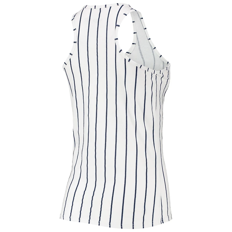 Concepts Sport - Ensemble de nuit avec débardeur et short à dos nageur Boston Red Sox Vigor pour femmes, bleu marine/blanc