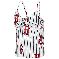Concepts Sport Blanc Boston Red Sox Reel Allover Print Tank Top & Shorts Sleep Set