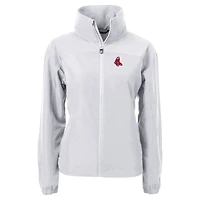 Veste zippée intégrale recyclée Boston Red Sox Charter pour femme, grise, Cutter & Buck