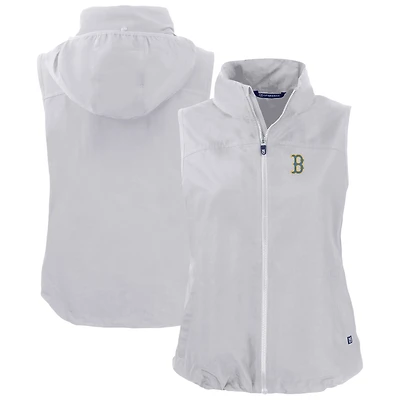 Gilet zippé écologique recyclé City Connect Charter des Boston Red Sox pour femme, gris Cutter & Buck