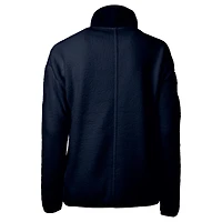 Veste zippée intégrale en sherpa écologique City Connect Cascade des Boston Red Sox pour femme Cutter & Buck bleu marine