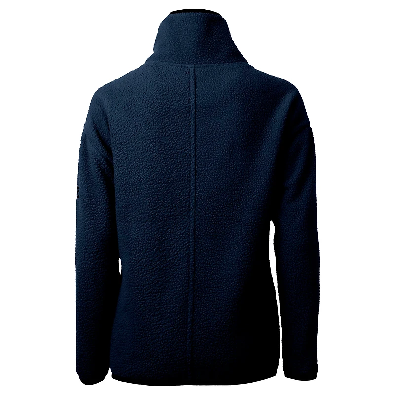 Veste demi-zippée en sherpa écologique City Connect Cascade pour femme, bleu marine, Cutter & Buck, Boston Red Sox