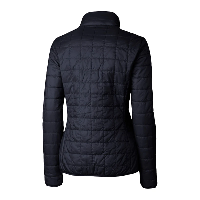 Doudoune isolante entièrement zippée PrimaLoft Eco Rainier pour femme, bleu marine, des Boston Red Sox City Connect Cutter & Buck