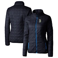 Doudoune isolante entièrement zippée PrimaLoft Eco Rainier pour femme, bleu marine, des Boston Red Sox City Connect Cutter & Buck