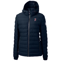 Veste matelassée entièrement zippée pour femme Cutter & Buck bleu marine des Boston Red Sox Mission Ridge Repreve