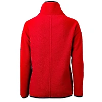 Veste en polaire sherpa écologique à demi-fermeture éclair pour femme Cutter & Buck Red Boston Sox Americana Logo Cascade