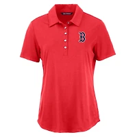 Polo Cutter & Buck rouge Boston Red Sox Coastline Epic Comfort Eco Recycled pour femme