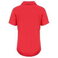 Polo Cutter & Buck rouge Boston Red Sox Coastline Epic Comfort Eco Recycled pour femme