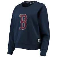 Sweat-shirt Carrie Boston Red Sox DKNY Sport pour femme, bleu marine