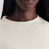 Sweat-shirt oversize gris Boston Red Sox pour femme de Fanatics, en mélange trois matières.