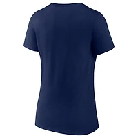 T-shirt à col en V graphique Fanatics David Ortiz pour femmes, bleu marine, Boston Red Sox, Big Papi