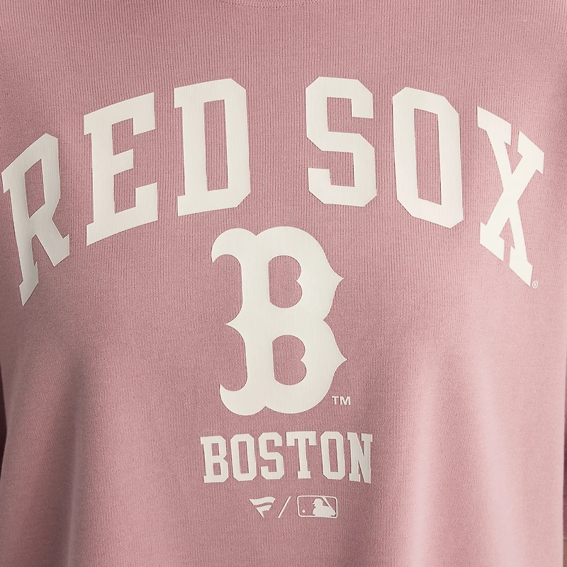 Women's Fanatics Faded Rose Boston Red Sox Iconic Boxy T-Shirt
