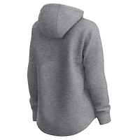 Women's Fanatics Heather Gray Boston Red Sox Fleece Pullover Hoodie