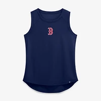 Débardeur de performance Fanatics bleu marine Boston Red Sox pour femme, dos en maille drapée