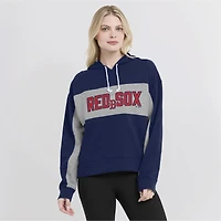Sweat à capuche rempli de feuilles statistiques Fanatics pour femmes, bleu marine