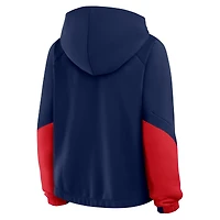 Sweat à capuche surdimensionné bleu marine Boston Red Sox pour femme Fanatics Time to Win