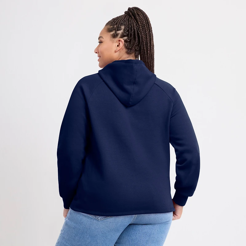 Sweat à capuche raglan Perfect Play des Red Sox de Boston Fanatics pour femmes, bleu marine