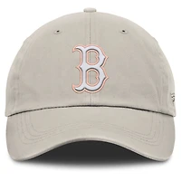 Women's Fanatics Oatmeal Boston Red Sox Striker Canvas Adjustable Hat