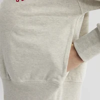 Sweat-shirt à col zippé Fanatics pour femme, couleur avoine chinée