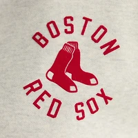 Women's Fanatics Oatmeal Heather Boston Red Sox Iconic Terry Quarter-Zip Sweatshirt