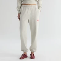 Pantalon de survêtement Fanatics pour femmes, couleur avoine chinée, Boston Red Sox, motif emblématique en éponge