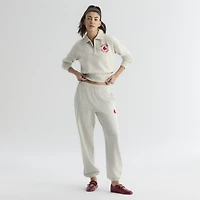 Pantalon de survêtement Fanatics pour femmes, couleur avoine chinée, Boston Red Sox, motif emblématique en éponge