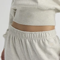 Women's Fanatics Oatmeal Heather Boston Red Sox Iconic Terry Track Pants