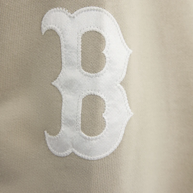 Women's Fanatics Sepia Tint Boston Red Sox Iconic Terry Full-Zip Hoodie
