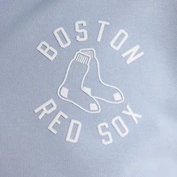 Women's Fanatics Sky Blue Boston Red Sox Iconic Short Sleeve Polo Sweatshirt