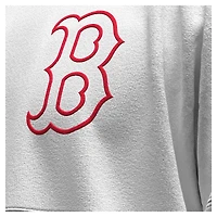 Women's Fanatics White Boston Red Sox Baseball Stitch Spirit Jersey Long Sleeve T-Shirt