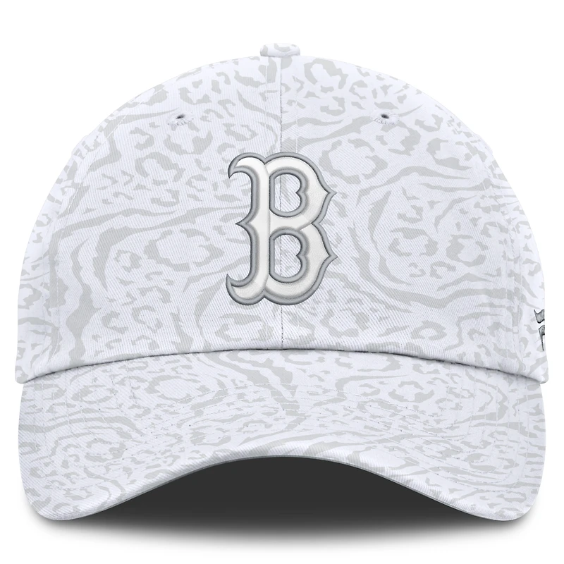 Casquette ajustable Fanatics White Boston Red Sox Umbra pour femmes