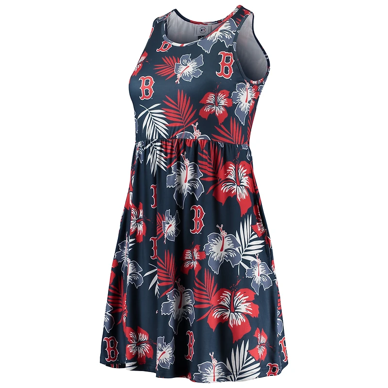 Women's FOCO Navy Boston Red Sox Floral Sundress