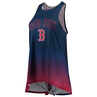Women's FOCO Navy Boston Red Sox Gradient Tie-Back Racerback Tank Top