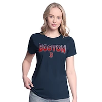 Women's G-III 4Her by Carl Banks  Navy/Bright Heather Ceramic Boston Red Sox T-Shirt and Hoodie Combo Pack
