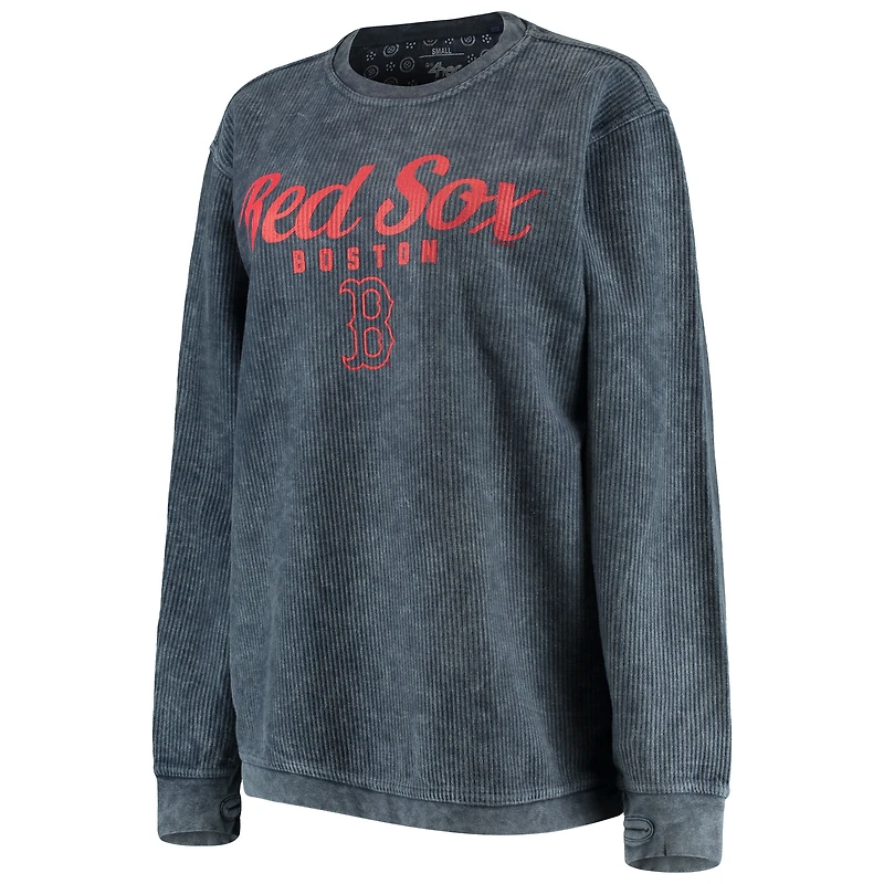 Chandail à enfiler confortable en cordon Boston Red Sox G-III 4Her by Carl Banks pour femme, bleu marine