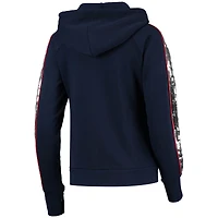 Sweat à capuche zippé intégral G-III 4Her by Carl Banks Boston Red Sox Game Changer Raglan pour femme